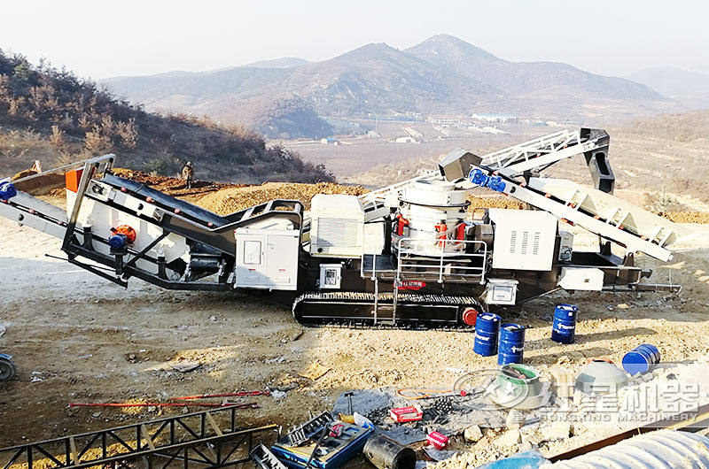 履帶式石頭破碎機船型機身，耐磨抗壓