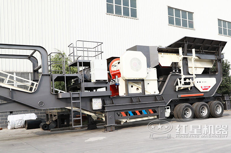 鄂破移動破碎機破碎比大，進料粒度≤500mm