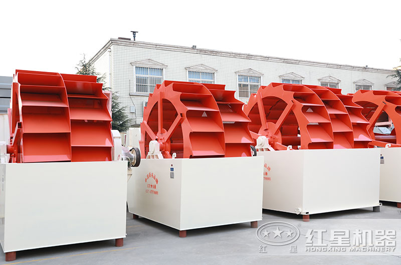 山沙洗砂機圖片，雙輪、三輪